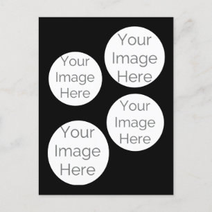 erstellen Sie Ihr eigenes Foto Postkartenschwarz Postkarte