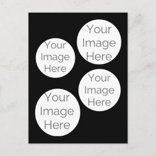 erstellen Sie Ihr eigenes Foto Postkartenschwarz Postkarte