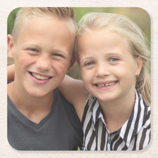 Erstellen Sie Ihr eigenes Foto Rechteckiger Pappuntersetzer (Vorderseite)