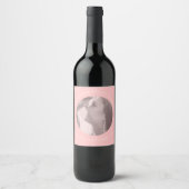 Erstellen Sie Ihr eigenes Foto Rosa Weinlabel Weinetikett (Vorderseite)