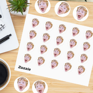 Erstellen Sie Ihr eigenes Foto Runder Aufkleber