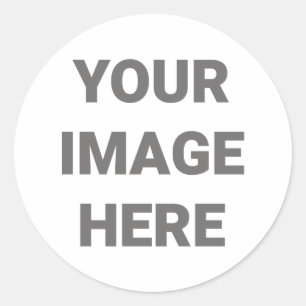 Erstellen Sie Ihr eigenes Foto Runder Aufkleber