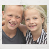 Erstellen Sie Ihr eigenes Foto Schaumweinetikett (Einzelnes Label)