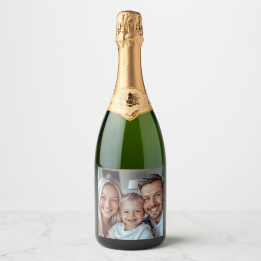 Erstellen Sie Ihr eigenes Foto Schaumweinetikett (Vorderseite)