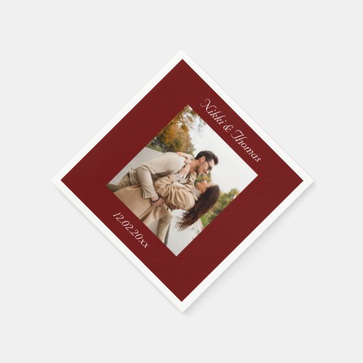 Erstellen Sie Ihr eigenes Foto Serviette (Ecke)