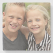 Erstellen Sie Ihr eigenes Foto Steinuntersetzer (Vorderseite)