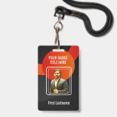 Erstellen Sie Ihr eigenes Foto- & Textabzeichen Ausweis (Vorderseite mit Lanyard)
