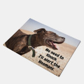 Erstellen Sie Ihr eigenes Foto, um kein Haustier z Fußmatte (Schrägansicht)