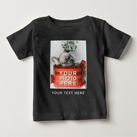 Erstellen Sie Ihr eigenes Foto und Ihren benutzerd Baby T-shirt (Vorderseite)