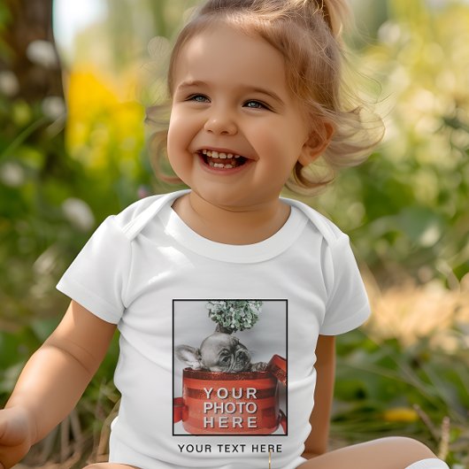 Erstellen Sie Ihr eigenes Foto und Ihren individue Baby Strampler