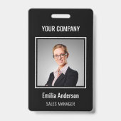 Erstellen Sie Ihr eigenes Foto- und TextAbzeichen Ausweis (Vorderseite)