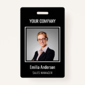 Erstellen Sie Ihr eigenes Foto- und TextAbzeichen Ausweis (Vorderseite)