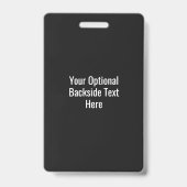 Erstellen Sie Ihr eigenes Foto- und TextAbzeichen Ausweis (Back)