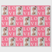 Erstellen Sie Ihr eigenes Foto Valentinstag Gesche Geschenkpapier (Flach)