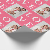 Erstellen Sie Ihr eigenes Foto Valentinstag Gesche Geschenkpapier (Ecke)