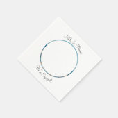 Erstellen Sie Ihr eigenes Foto Verlobung Name Coup Serviette (Ecke)