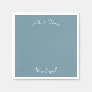 Erstellen Sie Ihr eigenes Foto Verlobung Name Coup Serviette