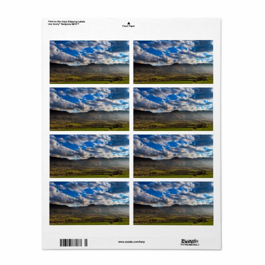 Erstellen Sie Ihr eigenes Foto Versandlabel, Vorla (Vorne)