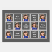 Erstellen Sie Ihr eigenes Foto Weihnachtsfeiertag Geschenkpapier Set (Vorderseite 2)