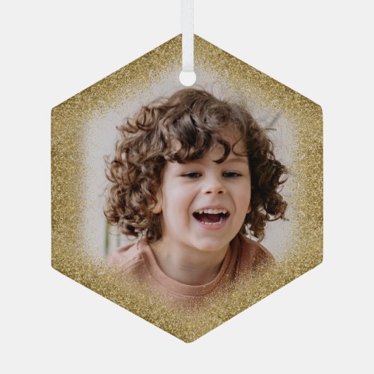 Erstellen Sie Ihr eigenes Foto Weihnachtsglas Orna Ornament Aus Glas (Rückseite)