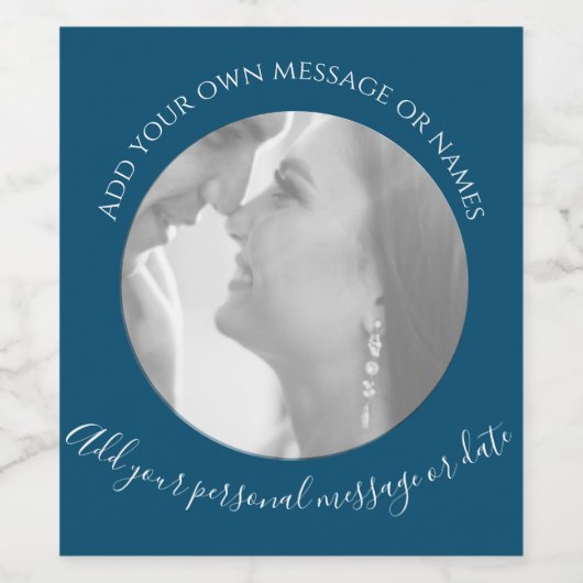 Erstellen Sie Ihr eigenes Foto Weinetikett (Einzelnes Label)