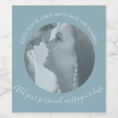 Erstellen Sie Ihr eigenes Foto Wine Blue Label Weinetikett