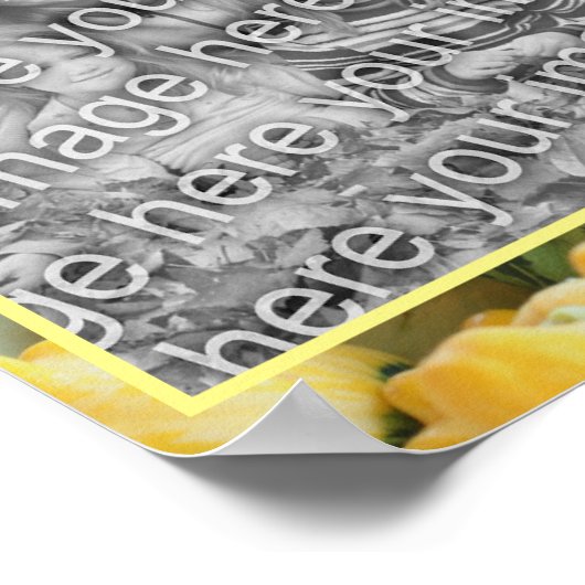 Erstellen Sie Ihr eigenes Foto Zucchini Squash Gem Poster (Ecke)