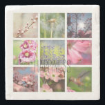 Erstellen Sie Ihr eigenes Fotocollage-Glück Steinuntersetzer<br><div class="desc">Erstellen Sie Ihre eigene Foto Collage Zufriedenheit oder Ihren Text mit Ihren quadratischen Bildern (ich beschnitten meine bis 1000 bis 1000)</div>