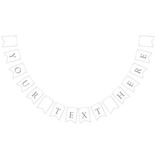 Gestaltbare Schwalbenschwanz Party-Wimpelkette (Alle)