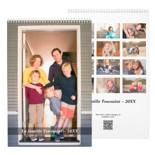 Erstellen Sie Ihr eigenes französisches Fotokalend Kalender