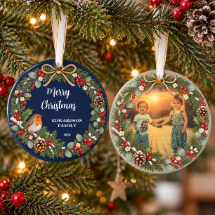 Erstellen Sie Ihr eigenes Frohe Weihnachten Famili Ornament