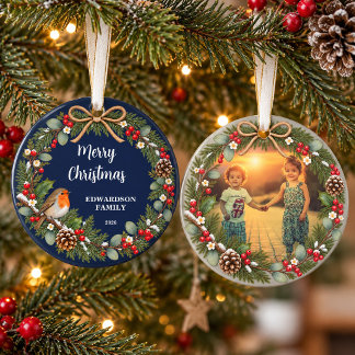 Erstellen Sie Ihr eigenes Frohe Weihnachten Famili Ornament