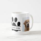 Erstellen Sie Ihr eigenes Funny Paw Print Dog Foto Kaffeetasse (VorderseiteRechts)