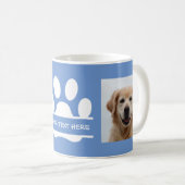 Erstellen Sie Ihr eigenes Funny Paw Print Dog Foto Kaffeetasse (VorderseiteRechts)