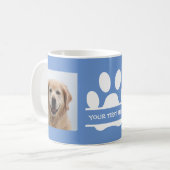 Erstellen Sie Ihr eigenes Funny Paw Print Dog Foto Kaffeetasse (Vorderseite Links)