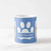 Erstellen Sie Ihr eigenes Funny Paw Print Dog Foto Kaffeetasse (Mittel)