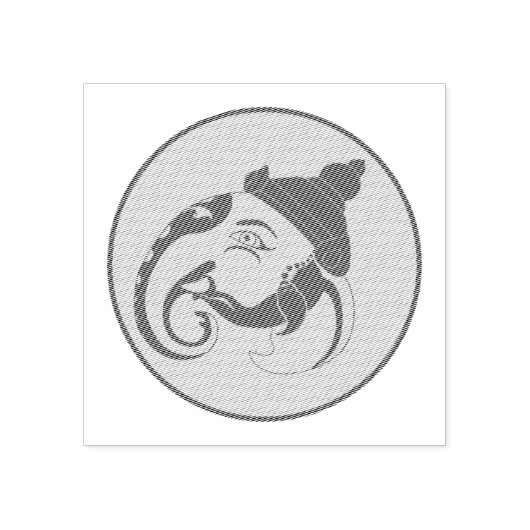 Erstellen Sie Ihr eigenes Ganesh-Profil Gummistempel (Prägung)