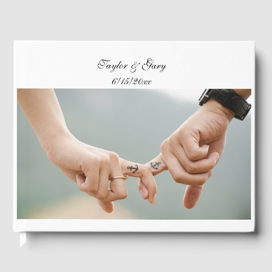 Erstellen Sie Ihr eigenes Gästebuch mit Fotos (Vorderseite)