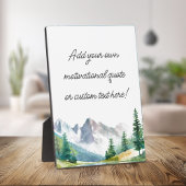 Erstellen Sie Ihr eigenes Gebirgsangebot Fotoplatte