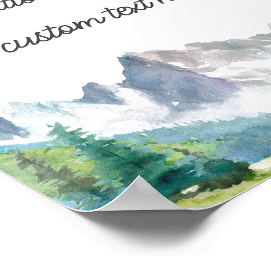 Erstellen Sie Ihr eigenes Gebirgsquotenposter Poster