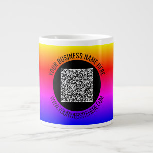 Erstellen Sie Ihr eigenes gebrandetes QR-Code-Gesc Jumbo-Tasse