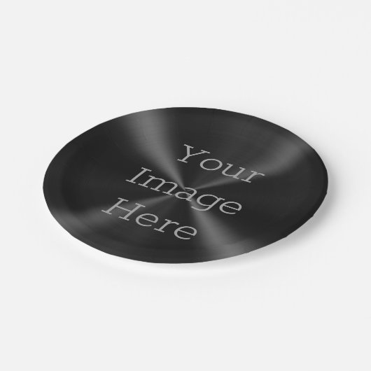 Erstellen Sie Ihr eigenes gebürstetes Radialjet Bl Pappteller (Schrägansicht)