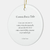 Erstellen Sie Ihr eigenes Gedicht Keramik Ornament (Links)