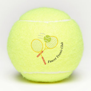 Erstellen Sie Ihr eigenes gelb-schwarzes kreatives Tennisbälle