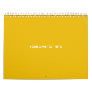 Erstellen Sie Ihr eigenes gelbes individuelles Des Kalender