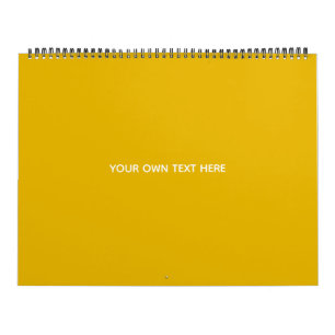 Erstellen Sie Ihr eigenes gelbes individuelles Des Kalender