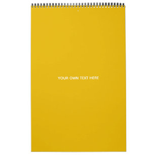 Erstellen Sie Ihr eigenes gelbes individuelles Des Kalender
