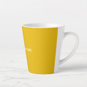 Erstellen Sie Ihr eigenes gelbes individuelles Des Milchtasse