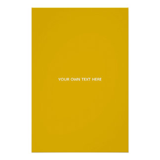 Erstellen Sie Ihr eigenes gelbes individuelles Des Poster