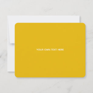 Erstellen Sie Ihr eigenes gelbes individuelles Des Save The Date